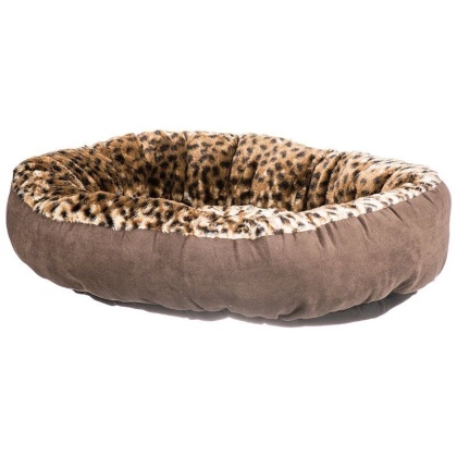 Aspen Pet Round Pet Bedding - Animal Print - 18\