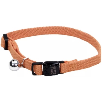 Coastal Pet New Earth Soy Breakaway Cat Collar Pumpkin Orange - 8-12in.L x 3/8in.W