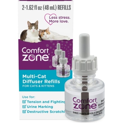 Comfort Zone Multi-Cat Diffuser Refills For Cats and Kittens - 2 count