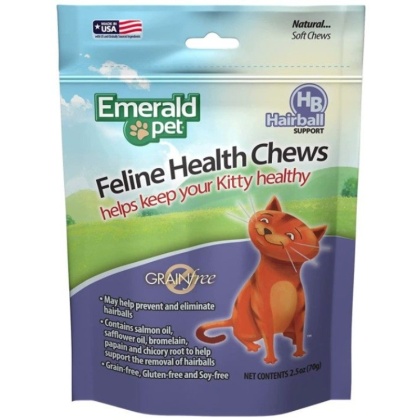 Emerald Pet Feline Health Chews Hairball Support - 2.5 oz