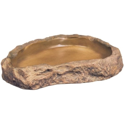 Exo-Terra Granite Rock Reptile Feeding Dish - Medium - 5.25