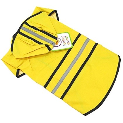 Fashion Pet Rainy Day Dog Slicker - Yellow - Medium (14\