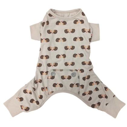 Fashion Pet Hedgehog Dog Pajamas Gray - Small