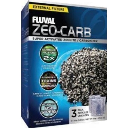 Fluval Zeo-Carb Filter Media - 3 count