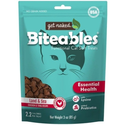 Get Naked Essential Health Biteables Soft Cat Treats Land and Sea Flavor - 3 oz