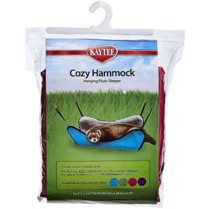 Kaytee Plush Hammock Hanging Sleeper - Assorted - 14.5\