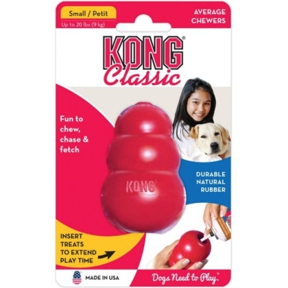 KONG Classic Dog Toy - Red - Small - Dogs up to 20 lbs (2.75\