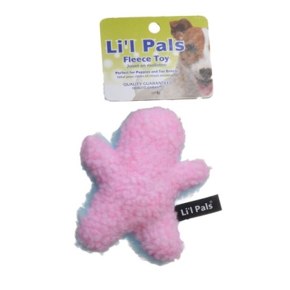 Li\'l Pals Plush Man Dog Toy - Plush Man Shaped Dog Toy