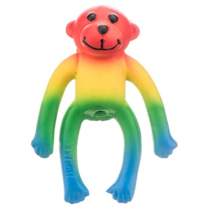 Lil Pals Latex Monkey Dog Toy - Assorted Colors - 4\