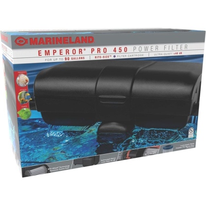 Marineland Emperor PRO Power Filter - 450 ( 450 gph - 90 gal tank)