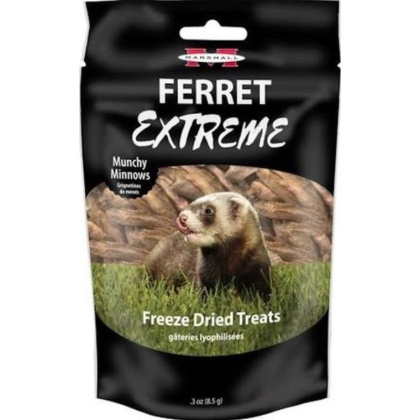 Marshall Ferret Extreme Munchy Minnows Freeze Dried Ferret Treat - .3 oz