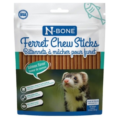 N-Bone Ferret Chew Sticks Salmon Recipe - 3.74 oz