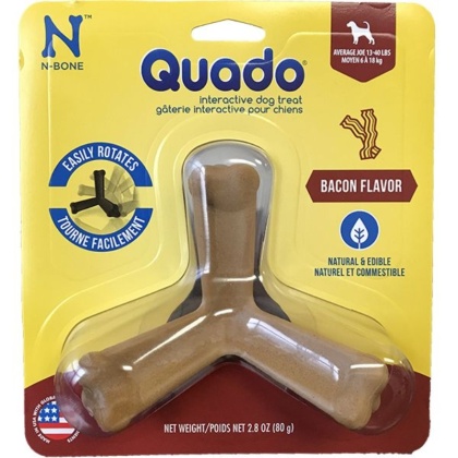 N-Bone Quado Dog Treat Bacon Flavor Average Joe - 1 count