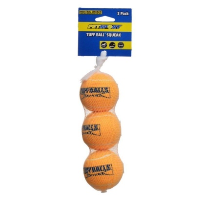 Petsport USA Tuff Ball Squeak Dog Toy - Medium - 3 Pack - (2.5\