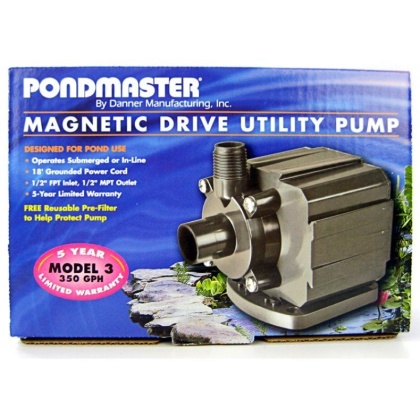 Pondmaster Pond-Mag Magnetic Drive Utility Pond Pump - Model 3.5 (350 GPH)