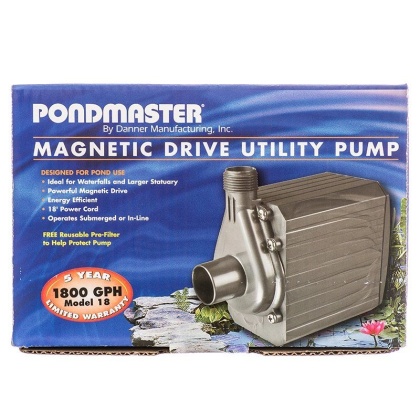 Pondmaster Pond-Mag Magnetic Drive Utility Pond Pump - Model 18 (1800 GPH)