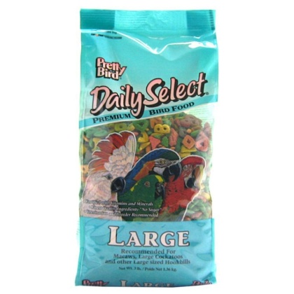 Pretty Bird Daily Select Premium Bird Food - Large (3 lbs)