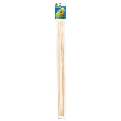 Prevue Birdie Basics Perch - Small/Medium Birds - 19in.L x 7/16in.W - 2 Pack