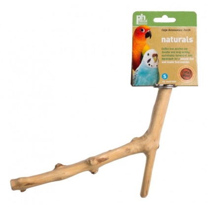 Prevue Naturals Y-Branch Perch - Coffea Wood - 9in.L x 1/2in.-1in.D - (Small Birds)