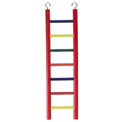 Prevue Carpenter Creations Hardwood Bird Ladder Assorted Colors - 7 Rung 15in. Long