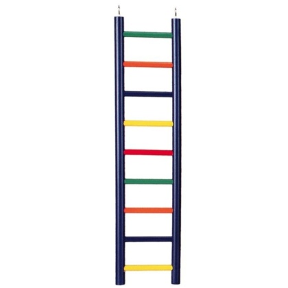 Prevue Carpenter Creations Hardwood Bird Ladder Assorted Colors - 9 Rung 18in. Long