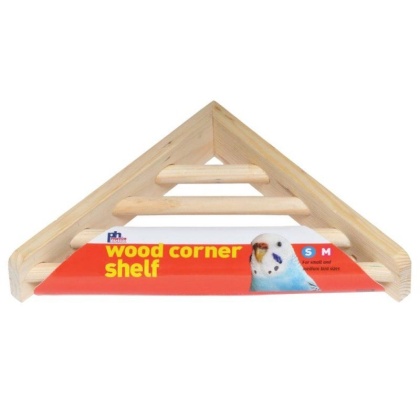 Prevue Wood Corner Shelf - 1 Pack - (7in.L x 7in.W x 1.5in.H)