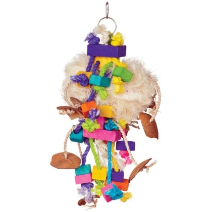 Prevue Bodacious Bites Tough Puff Bird Toy - 1 Pack - (7in.W x 17in.H)