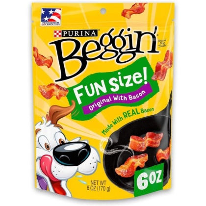 Purina Beggin\' Strips Bacon Flavor Fun Size - 6 oz