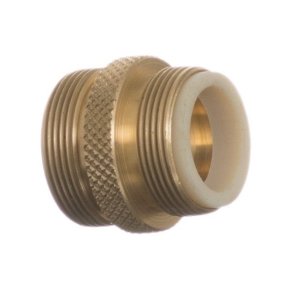 Python No Spill Clean & Fill Male Brass Adapter - 1 Adapter - (13/16\