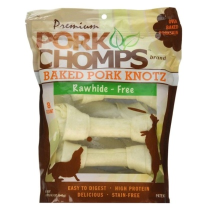 Pork Chomps Premium Pork Knotz - Baked - 8 Count - (7\