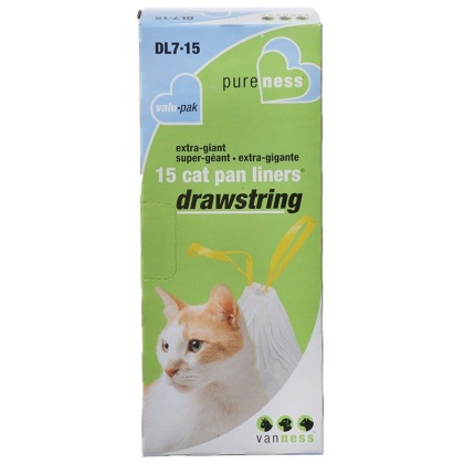 Van Ness Drawstring Cat Pan Liners - X-Giant (15 Pack)