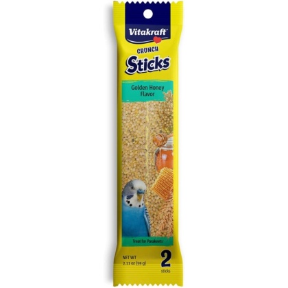 VitaKraft Honey Sticks for Parakeets - 2.11 oz (2 Pack)