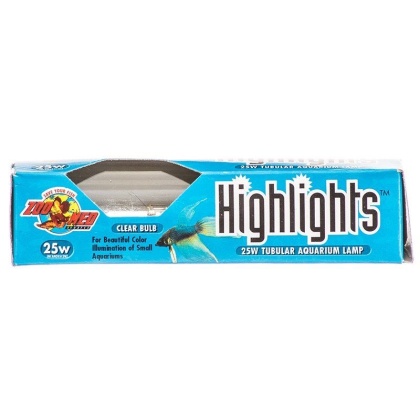 Zoo Med Highlights Aquarium Lamp - Clear - 25 Watts