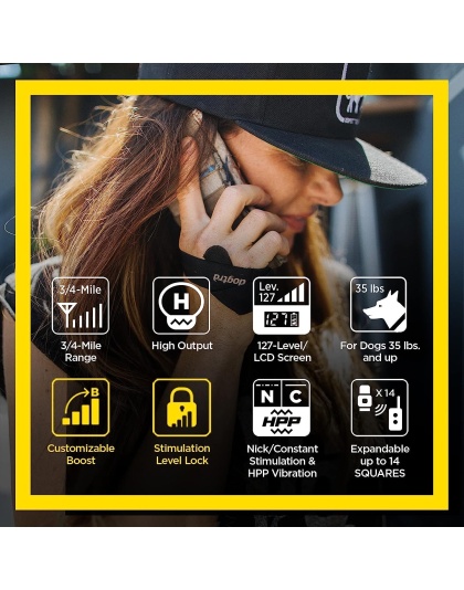 Dogtra 1900S HANDSFREE Plus Boost and Lock, Remote Dog Training E-Collar