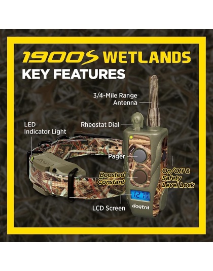 Dogtra 1900S Wetlands Boost & Lock Remote Dog Training E-Collar