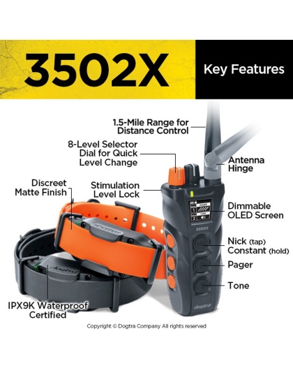 Dogtra 3502X 2 Dog E-Collar System