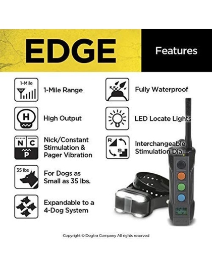 EDGE 1 Mile Remote Trainer Expands Up To 4 Dogs