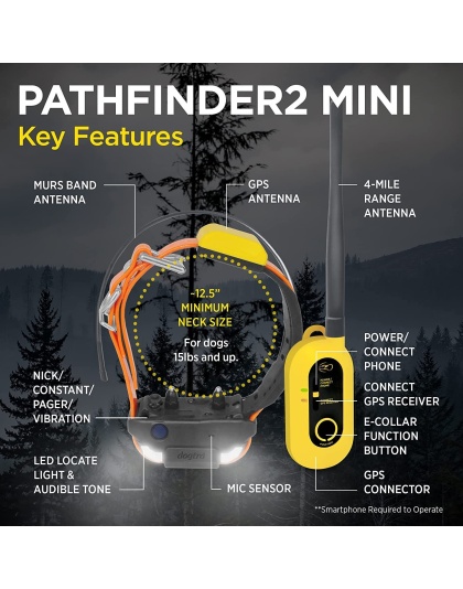 Dogtra PATHFINDER2 MINI Additional GPS Dog Tracking Collar - Blue