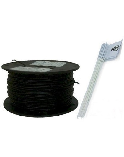 Essential Pet Heavy Duty In-Ground Fence Wire and Flag Kit 500 Feet